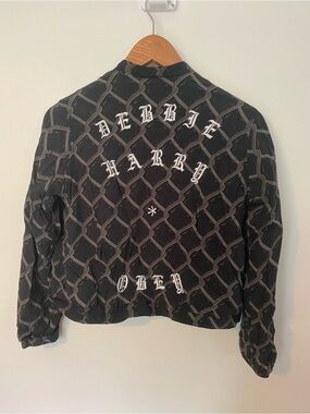 OBEY x Debbie Harry Chainlink Pattern Zip Up Jacket